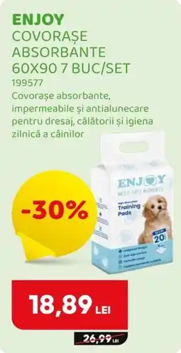 Animax Enjoy covorașe absorbante Ofertă