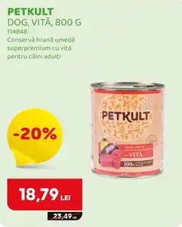 Animax Petkult dog vită Ofertă