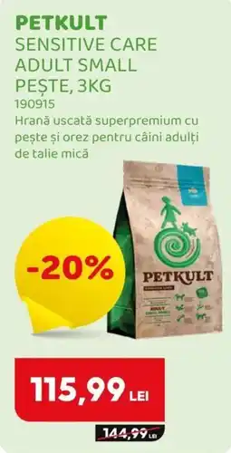 Animax Petkult sensitive care adult small pește Ofertă