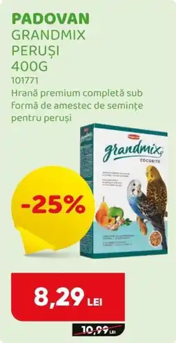 Animax Padovan grandmix peruși Ofertă