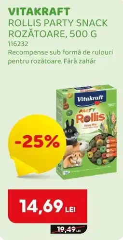 Animax Vitakraft rollis party snack rozătoare Ofertă