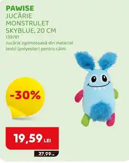 Animax Pawise jucarie monstrulet skyblue Ofertă