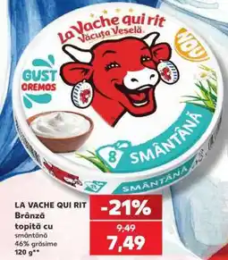 Kaufland LA VACHE QUI RIT Brânză topită cu smântână Ofertă