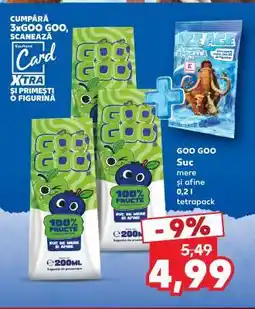 Kaufland GOO GOO Suc mere și afine Ofertă