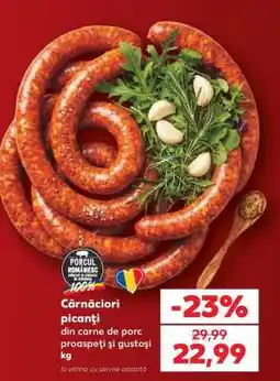 Kaufland Cârnațiori picanți Ofertă
