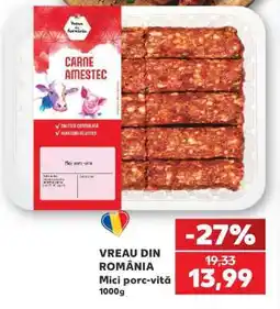 Kaufland Mici porc-vită 1000g Ofertă