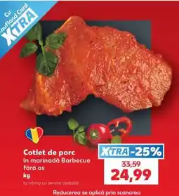 Kaufland Cotlet de porc în marinadă Barbecue fără os Ofertă