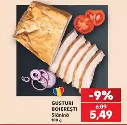 Kaufland GUSTURI BOIEREȘTI Slănină Ofertă