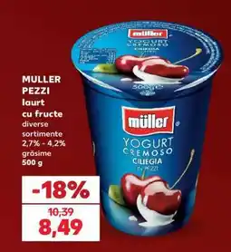 Kaufland MULLER PEZZI Iaurt cu fructe Ofertă