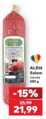 Kaufland ALDIS Salam vienez 500 g Ofertă