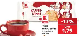 Kaufland Frișcă pentru cafea Ofertă
