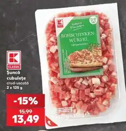Kaufland Șuncă cubulețe crud-uscată Ofertă