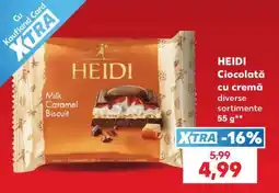 Kaufland HEIDI Ciocolată cu cremă Ofertă