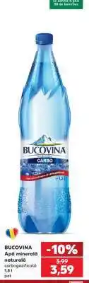 Kaufland Bucovina Apă Minerală Naturală Carbogazificată Ofertă