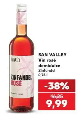 Kaufland SAN VALLEY Vin rosé demidulce Ofertă