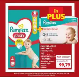 Kaufland PAMPERS ACTIVE BABY PANTS Ofertă