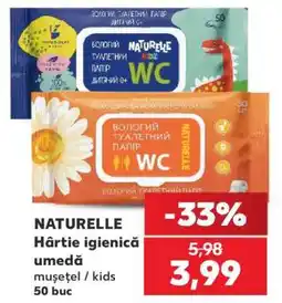 Kaufland NATURELLE Hârtie igienică umedă Ofertă