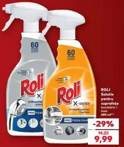 Kaufland ROLI Solutie pentru suprafete bucatarie / baie 600 ml Ofertă