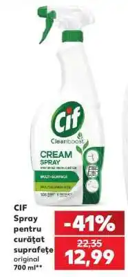 Kaufland CIF Spray pentru curățat suprafețe original 700 ml Ofertă
