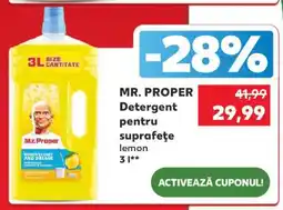 Kaufland MR. PROPER Detergent pentru suprafețe lemon 3 l Ofertă