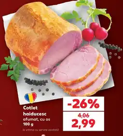 Kaufland Cotlet haiducesc afumat, cu os Ofertă