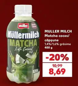 Kaufland Muller milch matcha cocos/căpșune Ofertă