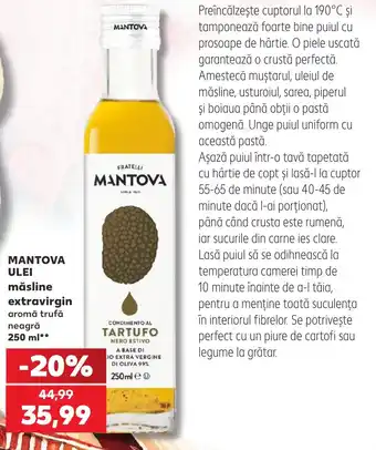 Mantova ulei măsline extravirgin aromă trufă neagră