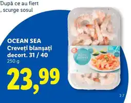 Lidl OCEAN SEA Creveți blanșați decort. 31/40 Ofertă