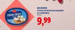 Lidl MILBONA Cremă de brânză proaspătă, cu smântână Ofertă