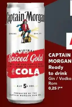 Kaufland Captain Morgan Spiced Gold & Cola Ofertă