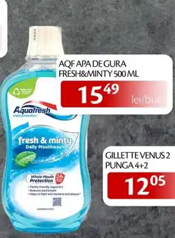 Unicarm Aquafresh fresh & minty daily mouthwash Ofertă