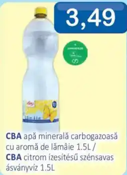 CBA Cba apa minerala carbogazoasa cu aroma de lamai Ofertă