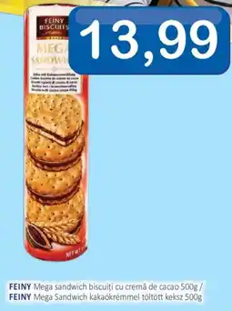 CBA Feiny mega sandwich biscuiti cu cremă de cacao Ofertă