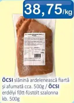 CBA Öcsi slănină ardelenească fiartă și afumată Ofertă