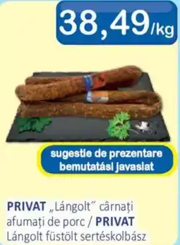 CBA Privat lângolt cârnați afumați de porc Ofertă
