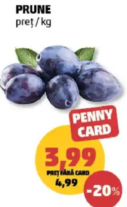 Penny Penny Card Prune Ofertă