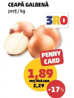 Penny Penny Card ceapă galbenă Ofertă