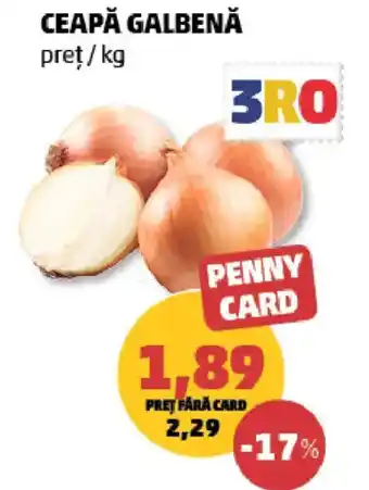 Penny Penny Card ceapă galbenă Ofertă