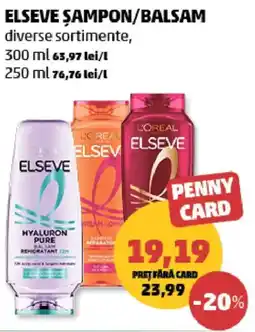 Penny Elseve şampon/balsam Ofertă
