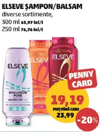 Penny Elseve şampon/balsam Ofertă