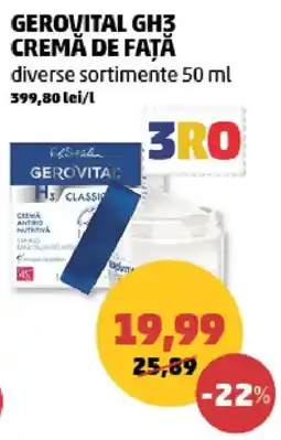 Penny Gerovital gh3 cremă de față Ofertă