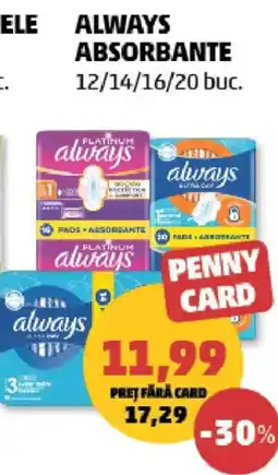 Penny Always absorbante Ofertă