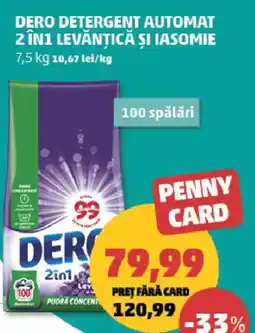Penny Dero detergent automat 2 în 1 levăntică și iasomie Ofertă