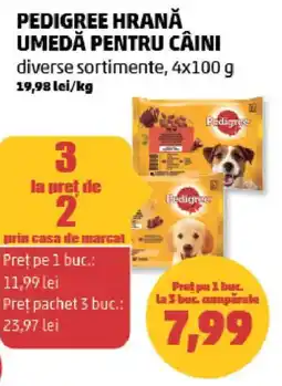 Penny Pedigree hrană umedă pentru câini Ofertă