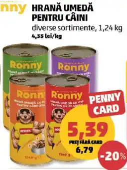 Penny Ronny hrană umedă pentru câini Ofertă