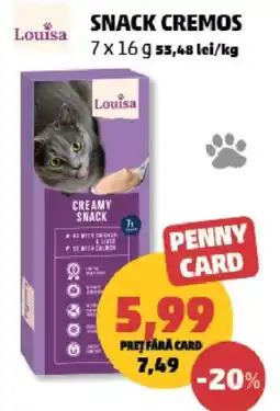 Penny Louisa snack cremos Ofertă