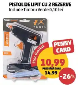 Penny Fx Tools pistol de lipit cu 2 rezerve Ofertă