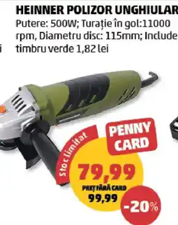 Penny Heinner polizor unghiular Ofertă