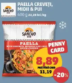 Penny Sancho paella creveți, midii & pui Ofertă
