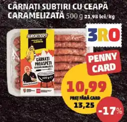 Penny Supportero cârnați subțiri cu ceapă caramelizată Ofertă